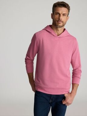 UNTUCKit Men's Weatherby Performance Mason Hoodie Size Large NWOT Raspberry